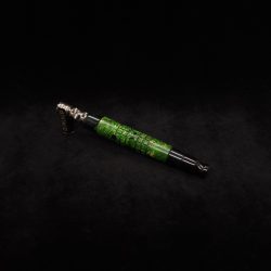 This image portrays Knurled Square Dynavap XL Hybrid Stem + Matched Mouthpiece-NEW! by Dovetail Woodwork.