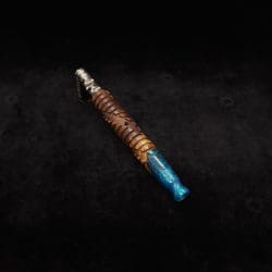 This image portrays Helix Dynavap XL Hybrid Burl Stem + Matching Mouthpiece by Dovetail Woodwork.