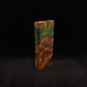 This image portrays Dynavap Device/Material Storage Case-High Class Burl (XL) Hybrid by Dovetail Woodwork.