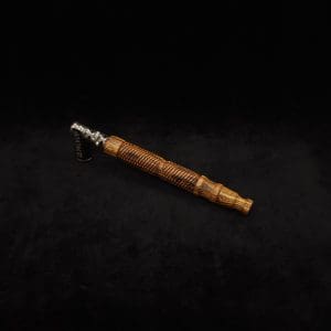 This image portrays Attenuated Dynavap XL Spiral Burl Stem + Matching M.P.-NEW! by Dovetail Woodwork.