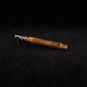 This image portrays Attenuated Dynavap XL Spiral Burl Stem + Matching M.P.-NEW! by Dovetail Woodwork.