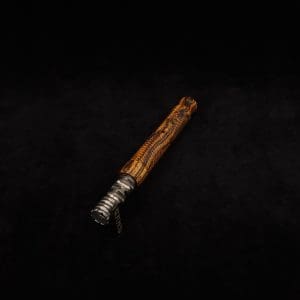 This image portrays Attenuated Dynavap XL Spiral Burl Stem + Matching M.P.-NEW! by Dovetail Woodwork.