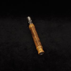 This image portrays Attenuated Dynavap XL Spiral Burl Stem + Matching M.P.-NEW! by Dovetail Woodwork.