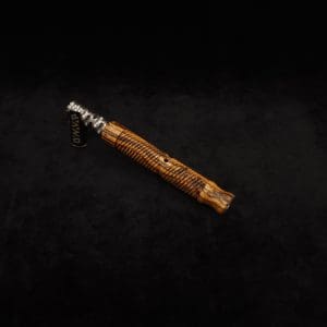 This image portrays Attenuated Dynavap XL Spiral Burl Stem + Matching M.P.-NEW! by Dovetail Woodwork.