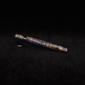 This image portrays Straight Taper Cosmic Burl XL Dynavap Stem + (2) Matching M.P.'s by Dovetail Woodwork.