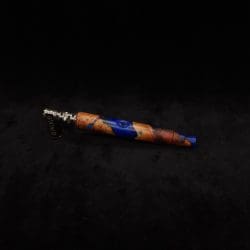 This image portrays Straight Taper Burl Hybrid XL-Dynavap Stem + Book-Matched M.P. by Dovetail Woodwork.