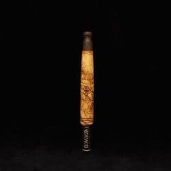 This image portrays Blunt Style Dynavap XL Olivewood Burl Stem + Matched M.P.-NEW! by Dovetail Woodwork.