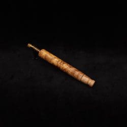 This image portrays Blunt Dynavap XL Quad-Tone Maple Burl Stem + Matching M.P.-NEW! by Dovetail Woodwork.