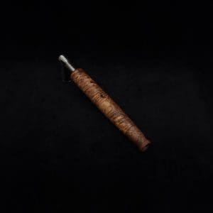 This image portrays Straight Taper XL Burl-Dynavap Stem + Book-Matched M.P. - NEW! by Dovetail Woodwork.