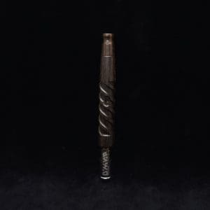 This image portrays Helical Dynavap XL Stem Malaysian Blackwood + Matching Mouthpiece-NEW! by Dovetail Woodwork.