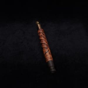 This image portrays Helical Dynavap XL Exhibition Grade Thuya Burl Stem + Matching Mouthpiece-NEW! by Dovetail Woodwork.