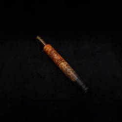 This image portrays Straight Taper XL-Dynavap Burl Stem + Striped Ebony M.P. - NEW! by Dovetail Woodwork.