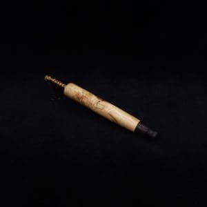 This image portrays Straight Taper Hybrid XL-Dynavap Stem + Striped Ebony M.P. - NEW! by Dovetail Woodwork.