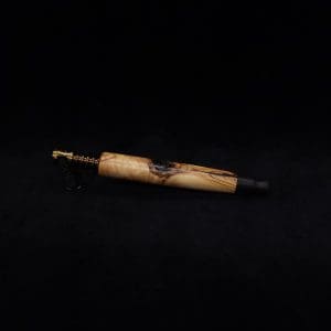 This image portrays Straight Taper Hybrid XL-Dynavap Stem + Striped Ebony M.P. - NEW! by Dovetail Woodwork.