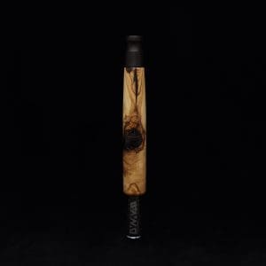 This image portrays Straight Taper Hybrid XL-Dynavap Stem + Striped Ebony M.P. - NEW! by Dovetail Woodwork.