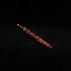 This image portrays Helical Dynavap XL Exhibition Grade Thuya Burl Stem + (2) Mouthpieces-NEW! by Dovetail Woodwork.