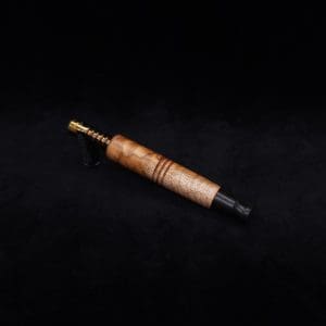 This image portrays Straight Taper (Standard) Burl-Dynavap Stem + Blackwood M.P. - NEW! by Dovetail Woodwork.