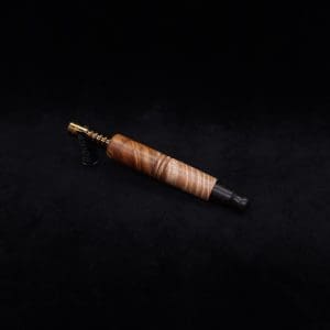 This image portrays Straight Taper (Standard) Burl-Dynavap Stem + Blackwood M.P. - NEW! by Dovetail Woodwork.