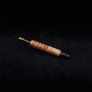 This image portrays Straight Taper (Standard) Burl-Dynavap Stem + Blackwood M.P. - NEW! by Dovetail Woodwork.