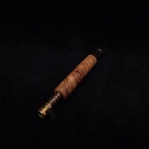 This image portrays Straight Taper (Standard) Burl-Dynavap Stem + Blackwood M.P. - NEW! by Dovetail Woodwork.