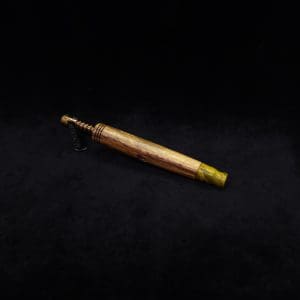 This image portrays Straight Taper XL-Dynavap Burl Stem + Matching M.P. - NEW! by Dovetail Woodwork.