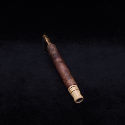 This image portrays Blunt/Spliff Dynavap XL Walnut Burl Stem (No Air-port) + Matched M.P.-NEW! by Dovetail Woodwork.