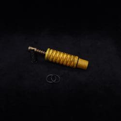 This image portrays Dynavap Spiraled 3D Weave14mm WPA/Stem-S.S. Metal Core-NEW! by Dovetail Woodwork.