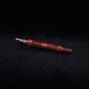 This image portrays Dynavap XL X-Fin Cocobolo Wood Stem + Matched High Class M.P.-NEW! by Dovetail Woodwork.