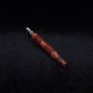 This image portrays Dynavap XL X-Fin Cocobolo Wood Stem + Matched High Class M.P.-NEW! by Dovetail Woodwork.