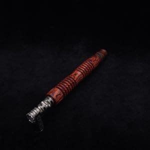 This image portrays Dynavap XL X-Fin Cocobolo Wood Stem + Matched High Class M.P.-NEW! by Dovetail Woodwork.