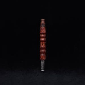 This image portrays Dynavap XL X-Fin Cocobolo Wood Stem + Matched High Class M.P.-NEW! by Dovetail Woodwork.