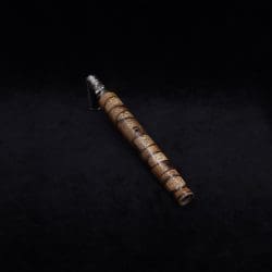 This image portrays Blunt/Spliff Dynavap XL Rare Black Limba Burl Stem + Book-Matched M.P.-NEW! by Dovetail Woodwork.