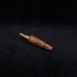 This image portrays Dynavap High Class 12mm/14mm Glass Adapter-Brazilian Rosewood w/condenser-NEW! by Dovetail Woodwork.