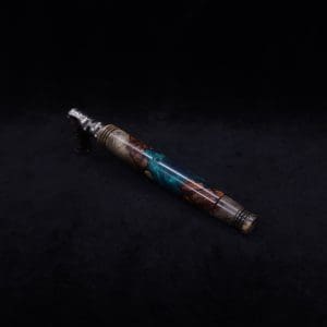 This image portrays Straight Taper Dynavap XL Burl Hybrid Stem + Book-Matched M.P. - NEW! by Dovetail Woodwork.