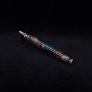 This image portrays Straight Taper Dynavap XL Burl Hybrid Stem + Book-Matched M.P. - NEW! by Dovetail Woodwork.