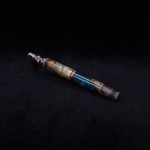 This image portrays Straight Taper Dynavap XL Burl Hybrid Stem + Book-Matched M.P. - NEW! by Dovetail Woodwork.