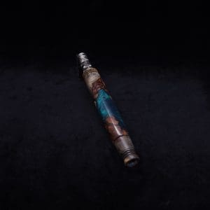 This image portrays Straight Taper Dynavap XL Burl Hybrid Stem + Book-Matched M.P. - NEW! by Dovetail Woodwork.