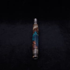 This image portrays Straight Taper Dynavap XL Burl Hybrid Stem + Book-Matched M.P. - NEW! by Dovetail Woodwork.