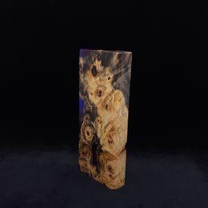 This image portrays Dynavap Device/Material Storage Case-Buckeye Burl Hybrid (XL) by Dovetail Woodwork.