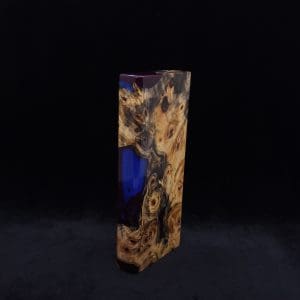 This image portrays Dynavap Device/Material Storage Case-Buckeye Burl Hybrid (XL) by Dovetail Woodwork.