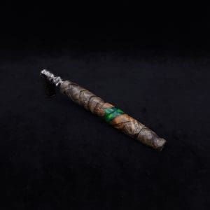 This image portrays Cascades Dynavap XL Burl Hybrid Stem + Book-Matched M.P.-NEW/2025 by Dovetail Woodwork.