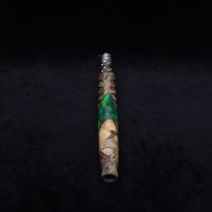 This image portrays Cascades Dynavap XL Burl Hybrid Stem + Book-Matched M.P.-NEW/2025 by Dovetail Woodwork.