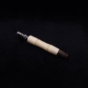 This image portrays Tri-Axial (Standard) Burl Dynavap Stem + Matched M.P. - NEW DESIGN! by Dovetail Woodwork.