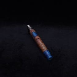 This image portrays Straight Taper Dynavap XL Burl Hybrid Stem + Book-Matched M.P. - NEW! by Dovetail Woodwork.