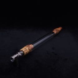 This image portrays Dynavap 3XL Boro-Glass/Graybox Burl Wood Specialty Stem Setup-NEW! by Dovetail Woodwork.