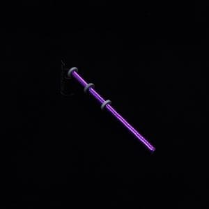 This image portrays Dynavap-XL Titanium Condenser (with o-rings) Vibrant Purple Anodized by Dovetail Woodwork.