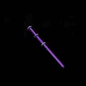 This image portrays Dynavap-XL Titanium Condenser (with o-rings) Vibrant Purple Anodized by Dovetail Woodwork.