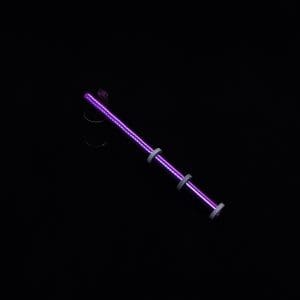 This image portrays Dynavap-XL Titanium Condenser (with o-rings) Vibrant Purple Anodized by Dovetail Woodwork.