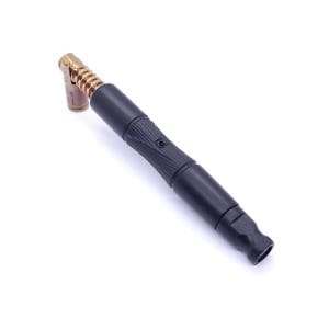 This image portrays Tri-Axial XL Ebony Wood Dynavap Stem + Flat-Head Ebony M.P. - NEW DESIGN! by Dovetail Woodwork.