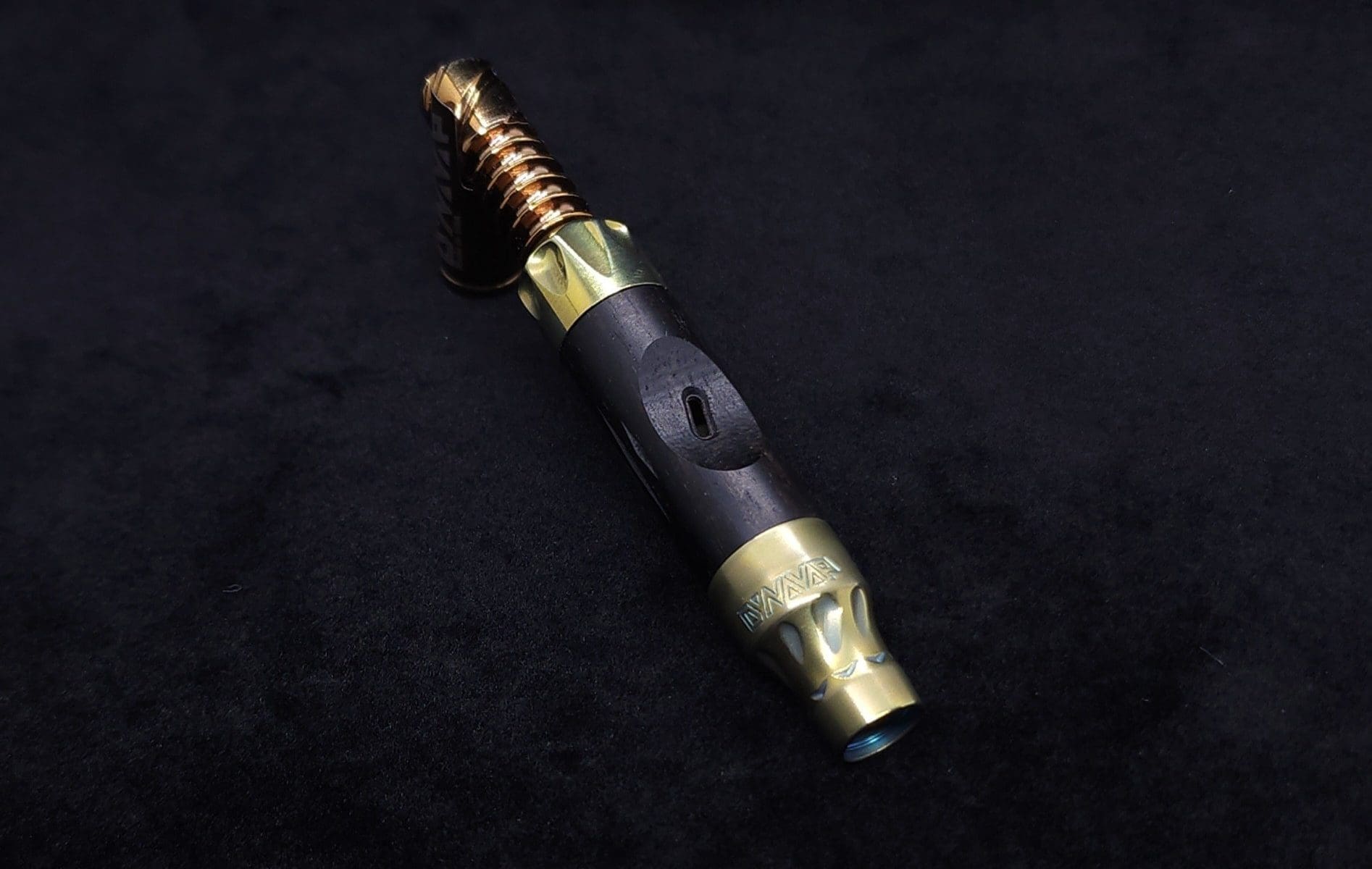 This image portrays Vong[i] Exotic Wood Sleeve-Pure Black Ebony Wood by Dovetail Woodwork.